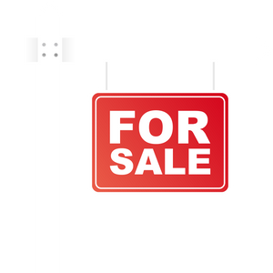 Sale tag. Home for sale sign for marketing design. Vector st